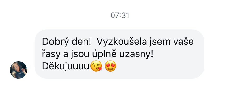 Zpráva zákaznice o zkušenosti s VANLASHES