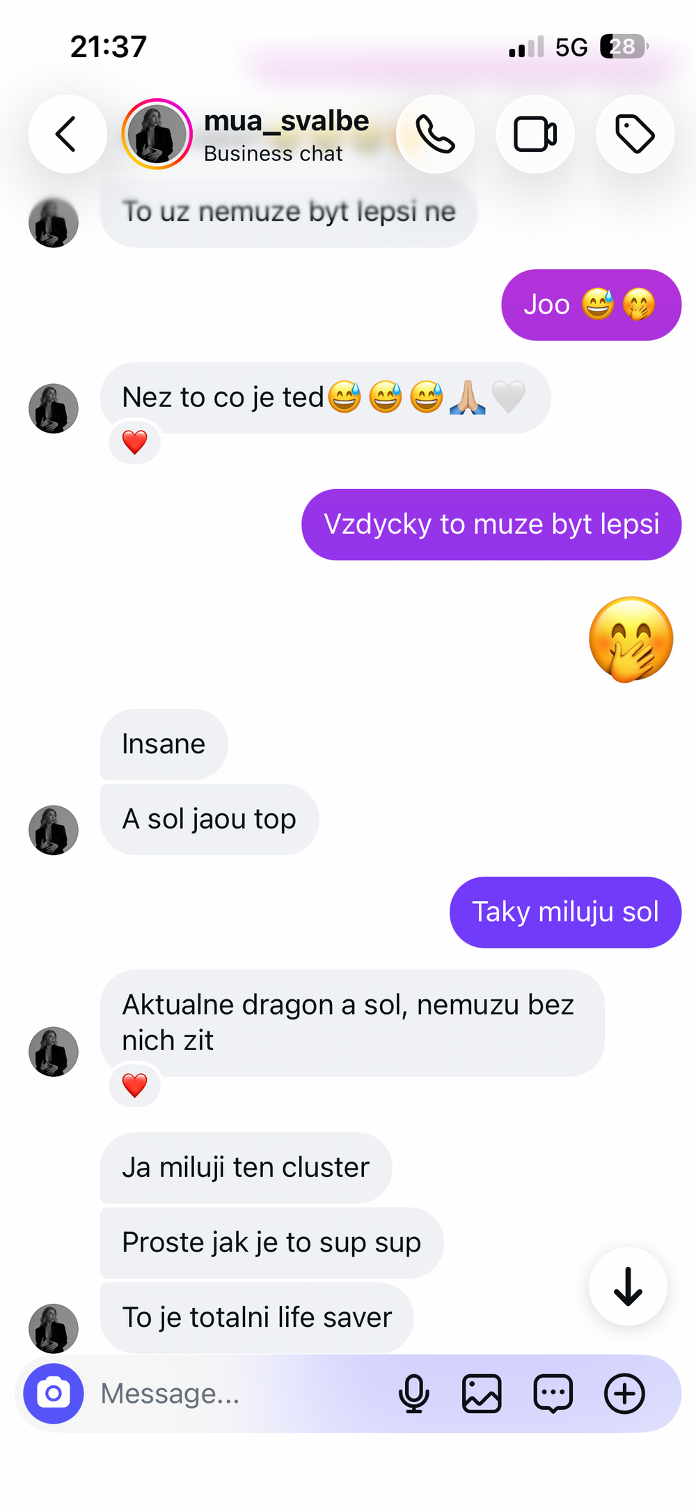 Zpráva zákaznice o zkušenosti s VANLASHES